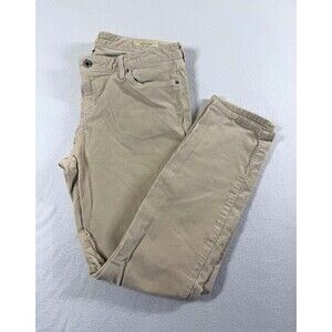 Lucky Brand Lolita Skinny Womens Beige Corduroy Mid Rise Slim Jeans 14x32 599